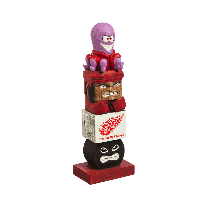 Statue totem tiki NHL, Detroit Red Wings