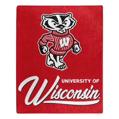 Northwest Wisconsin Signature Raschel Throw In Red