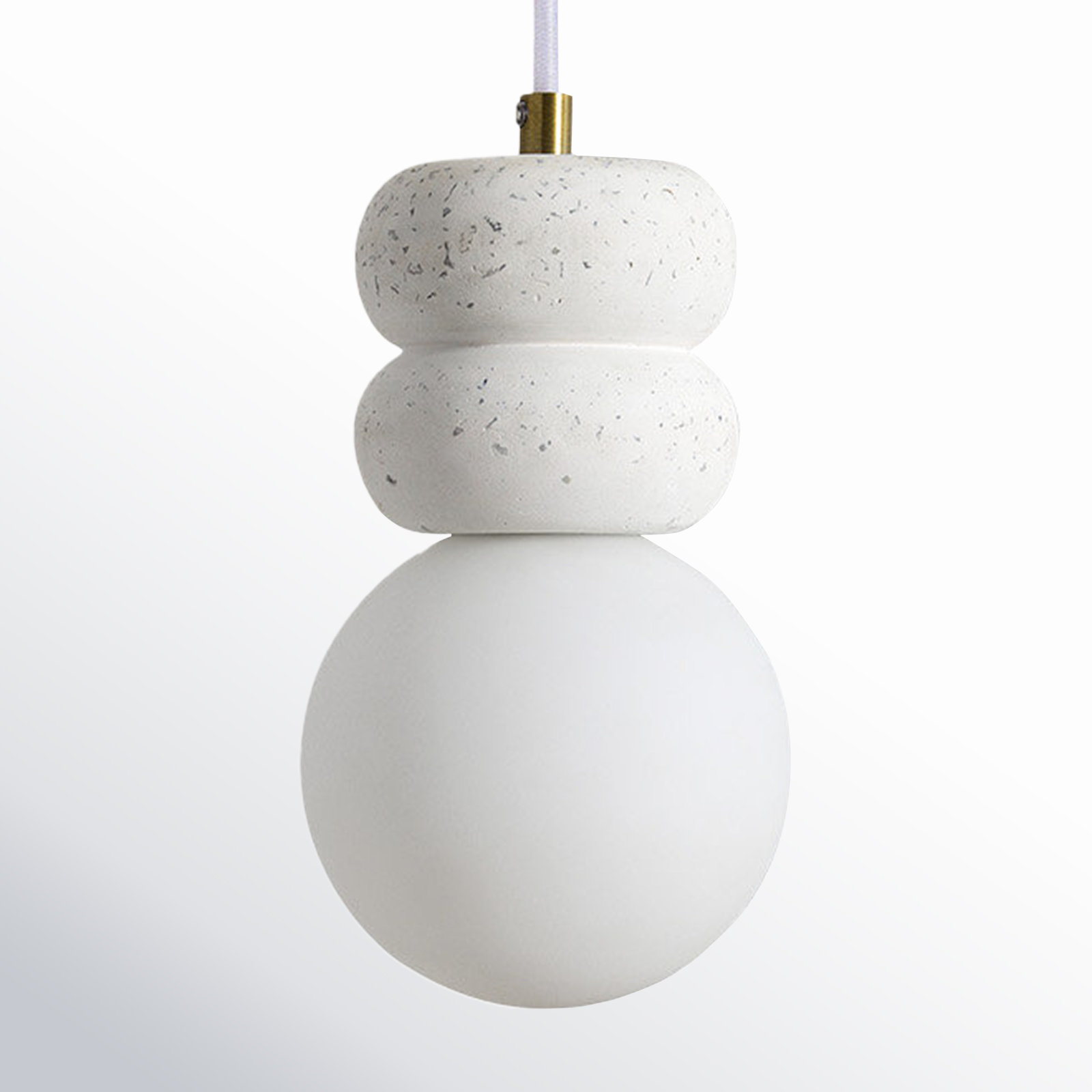 Dayna Single Light Ceramic Dimmable Pendant