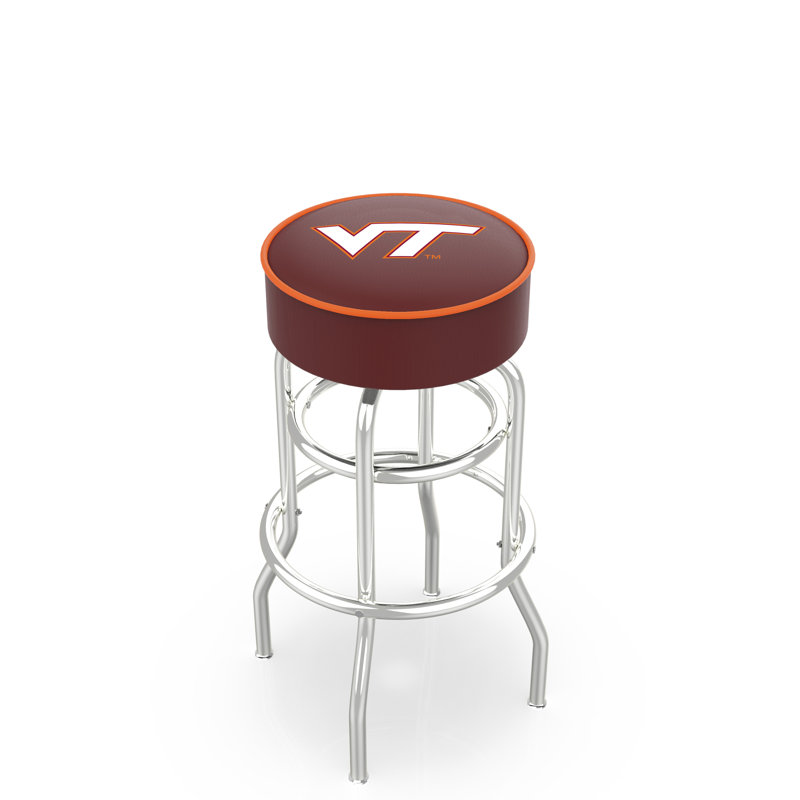 Tabouret de bar et de comptoir pivotant NCAA, Tabouret de comptoir (siège à 25 po de hauteur, Virginia Tech