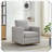 Square Upholstered Swivel Accent Chair 360 Degree Comfy Lounge Armchair-1102463116