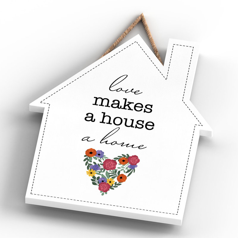 Words And Text Wall Decor, 18.5cm H x 16cm W x 0.9cm D