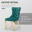 Dining Table Set,  24" Round Dining Table And 2 Velvet Dining Chairs With Gold-plated Legs-737608188-737608187
