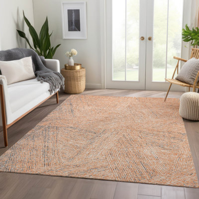 Premium Machine Washable Finchley AMF991 Lines Rug