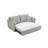 Gray Chenille Sleeper Sectional Sofa w/ Storage & 2 Toss Pillows