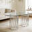 71 inch oval tempered glass dining table-866485313