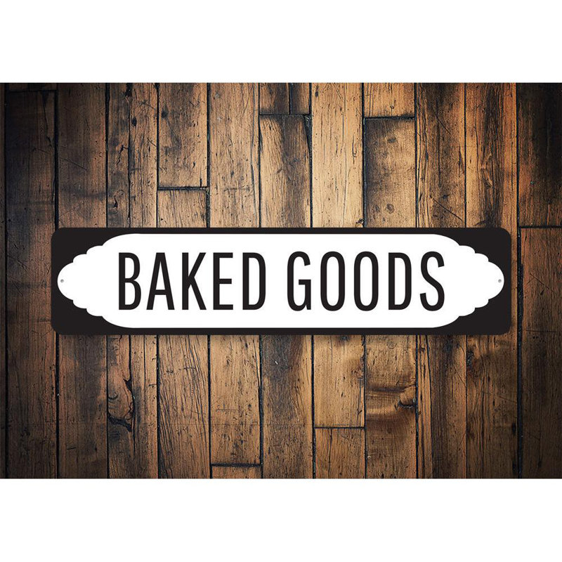 Enseigne de boulangerie en aluminium, H 4 po x l 18 po x P 0,04 po