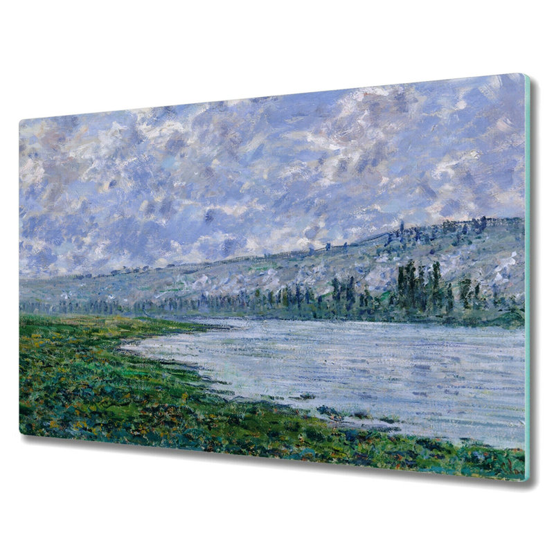 Ovard Tempered Glass Lake Meadow Mountains Chopping Board, 52cm x 60cm