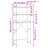 Washing Machine Shelf 26.4"X9.8"X64.2" Engineered Wood-229679506
