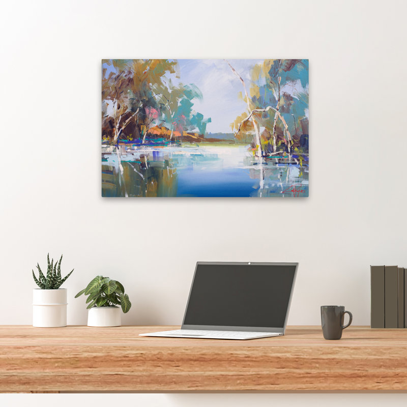Le ruisseau Renmark - paysages côtiers, H 24 po x l 16 po