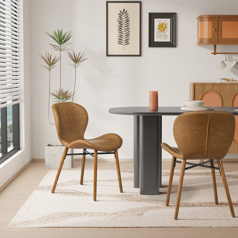 Chaise d'appoint Milin, Kaki, Brun