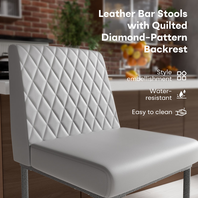 Terrey 24'' Counter Stool, Gray