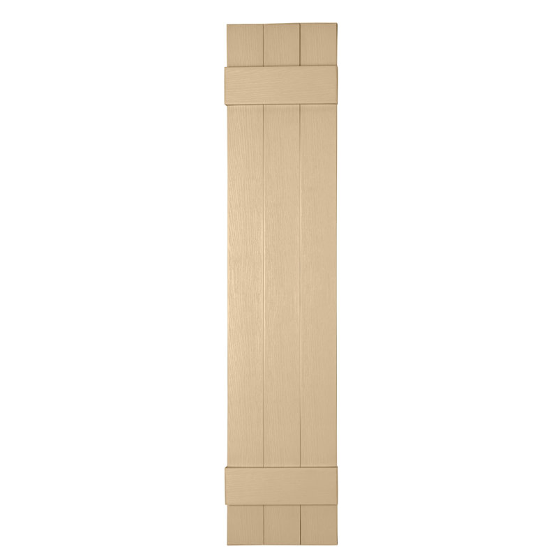 Persiennes personnalisées fermées à 3 planches, Bois de santal, 42"
