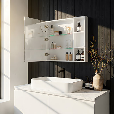 Mirrored Bathroom Cabinets with Mirror