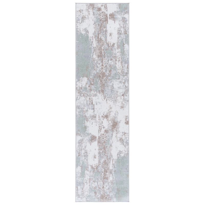 Bayside 128 Performance Machine Washable Abstract Rug, Runner 2'2" x 8'