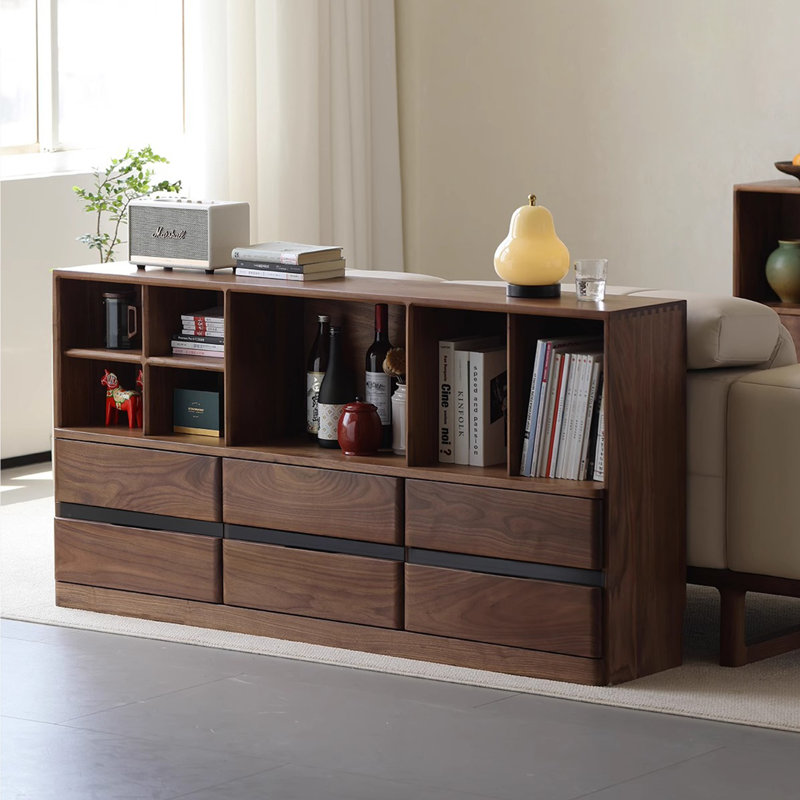 Minimalist multi-functional bookcase side cabinet