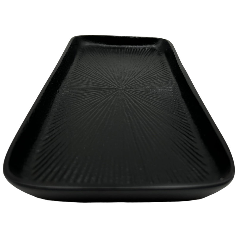 Nellir Tray, Black, 1" H x 12" W x 5.5" D