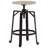 Jihoon Swivel Adjustable Height Counter Stool with Metal Frame
