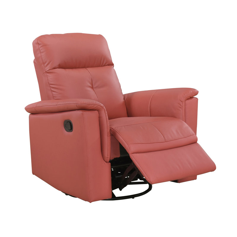 Fauteuil inclinable et pivotant rembourré, Rouge