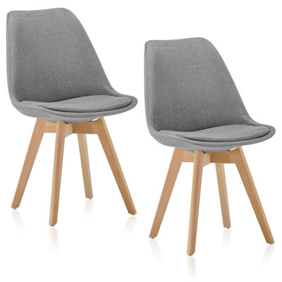 Deveraux 82cm H Side Chair in Grey
