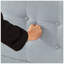 Grand lit plateforme tapissier, cadre de chambre à coucher facile à assembler, gris clair-500482944
