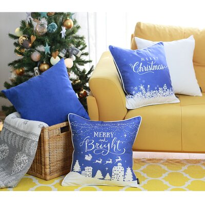 Christmas Merry Christmas 4 Piece Throw Pillow Cover Set -  Apolena, SET-706-Y47