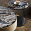 Table basse ronde en marbre de style luxueux