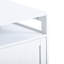 Enceinte de litière pour chat avec 2 portes, fiche cachée et, blanc, pour la détente du chat, l 31,5 po x P 20 po-2058198691