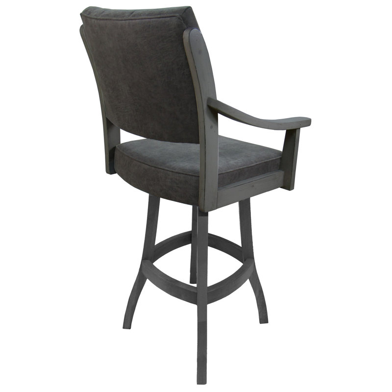 Tabouret pivotant Adaly, Brown/Grey, Très grand (siège d'une hauteur de 34 po)