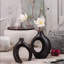 2PC Black Ceramic Vases