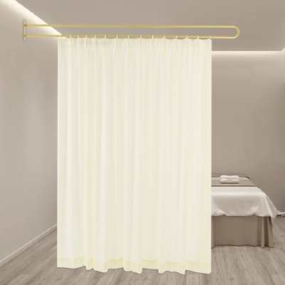 Hanging Room Divider With Privacy Curtain by Ebern Designs