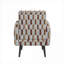 Fauteuil d'appoint capitonné en tissu Rich