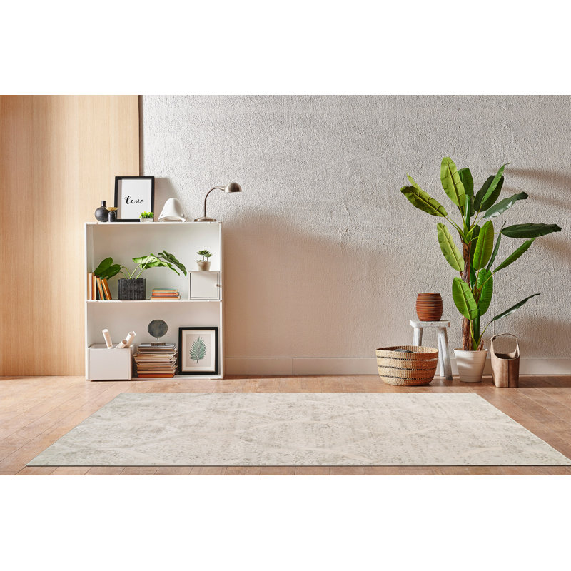 Tapis beige Bullis, Rectangle 7 pi 10 po x 10 pi 10 po
