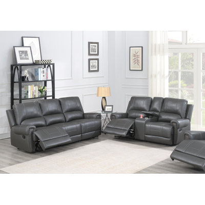 2 Piece Faux Leather Reclining Living Room Set -  Red Barrel StudioÂ®, 95F8BD7F0A094852B26403B4E777AAF5