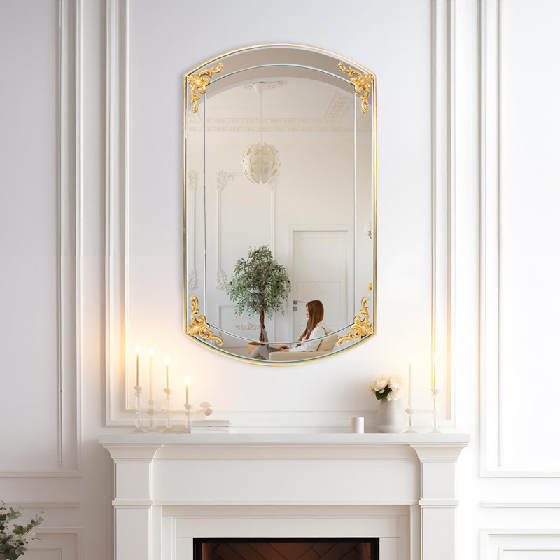 Miroir de coiffeuse doré Kaseta