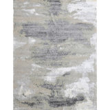 High-Quality Hand-Knotted White And Black Area Rug