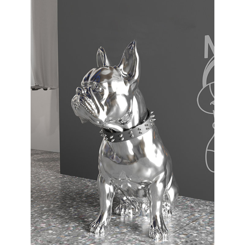 Creative Electroplated Resin Dog Figurine