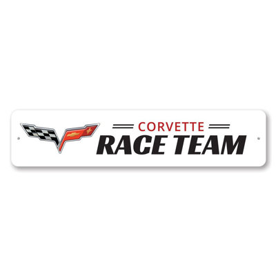 Corvette Race Team Aluminum Sign