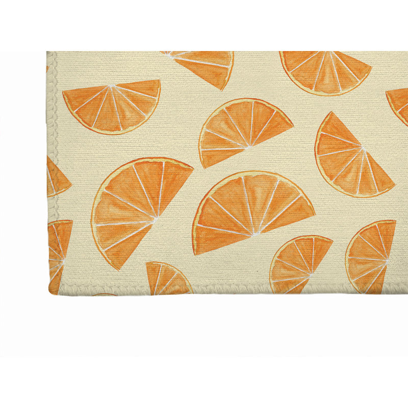 Tapis d'extérieur Summer Oranges, Rectangulaire 2 pi x 3 pi