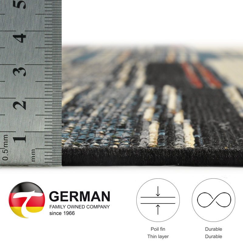 Dermot Flatweave Beige/Grey Rug, Rectangle 300 x 400cm