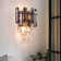 2- Light Dimmable Crystal Wall Sconce Light