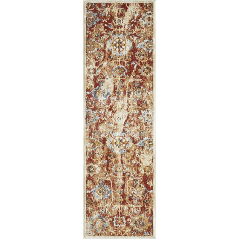 Raashi Washable Abstract Indoor Rug, Runner 2' x 6'7"