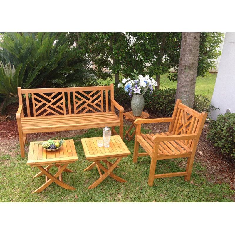Chippendale Outdoor Teak Dining Armchair