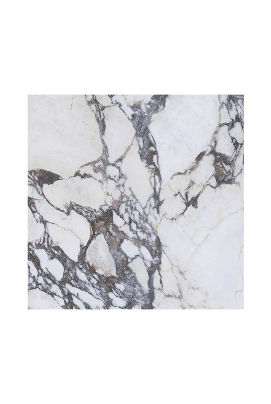 TileBar Autograph Arabescato White 48X48 Marble Look Satin Porcelain Tile