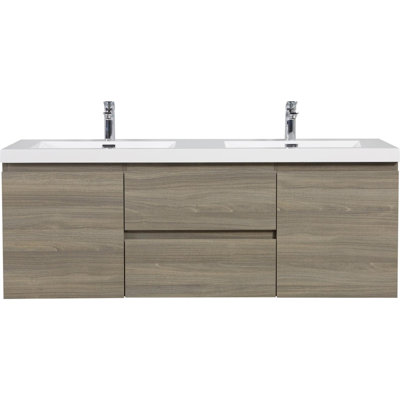 60" Floating Bathroom Vanity with Sink