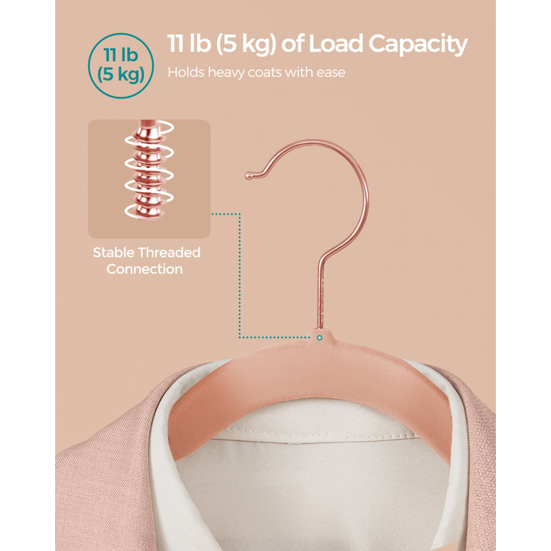 Taequan Non-Slip Standard Hanger, Pink, 50