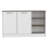 Kitchen Island, Kitchen, White / Dark Brown-895110304