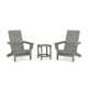 High-Density Polyethylene (HDPE) Outdoor Adirondack Chair With Table