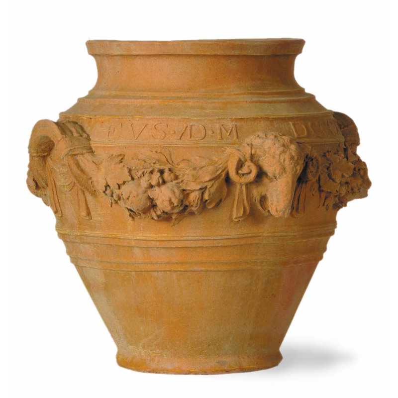 Pennypacker Fibreglass Urn Planter, Terracotta