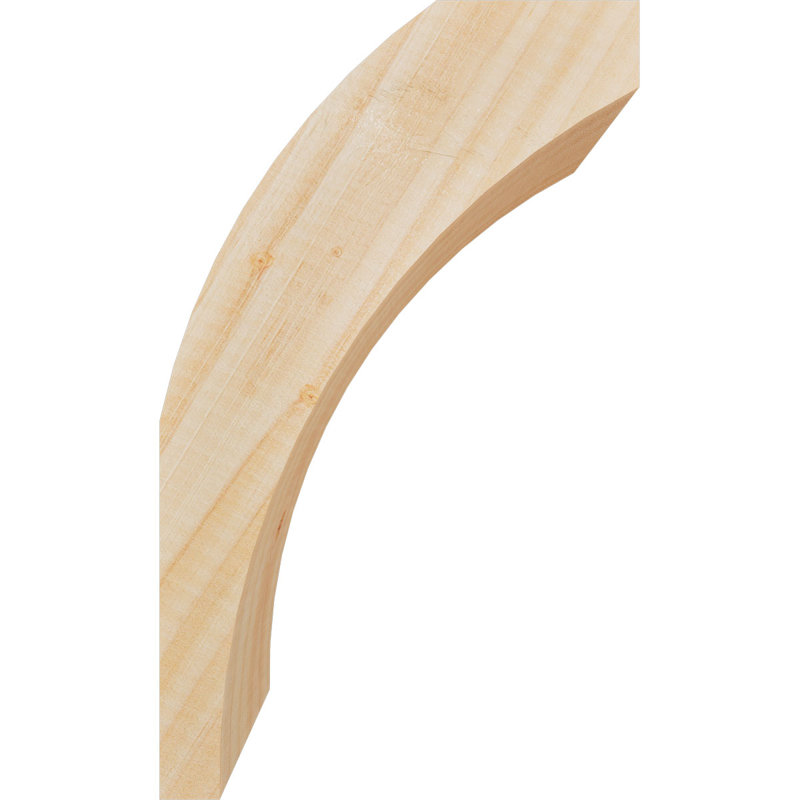 Thorton Knee Brace, 3 1/2"W Douglas Fir (Smooth), 6-in. D x 10-in. H